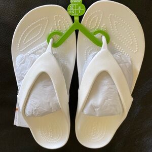 CROCS - Flip Flops - KADEE II - Classic White - Women’s Size 10 - NWT